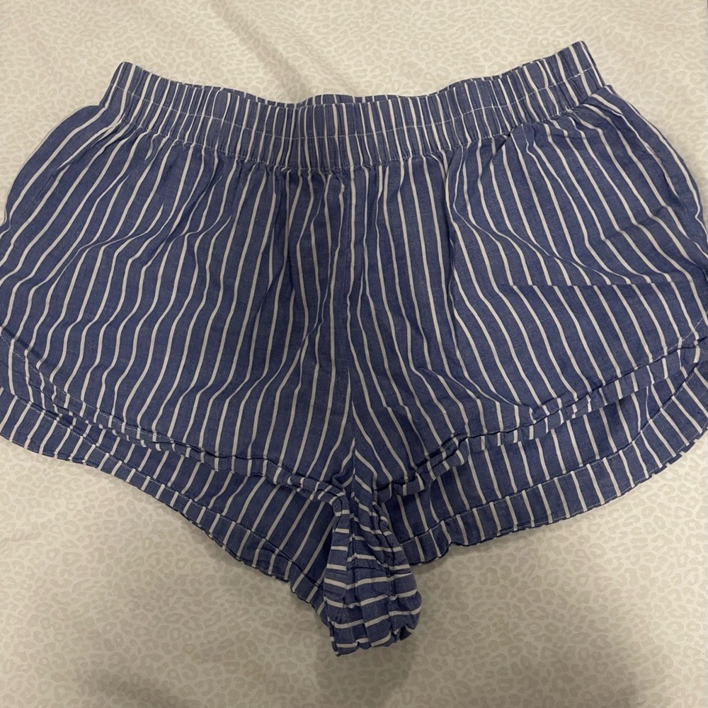 Old Navy Striped Blue Women's Shorts